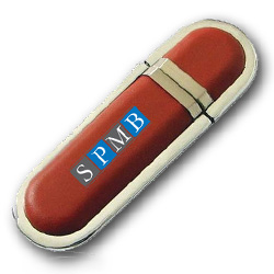 皮革 n 鋼 USB 隨身碟。  TUFD102 紀念品