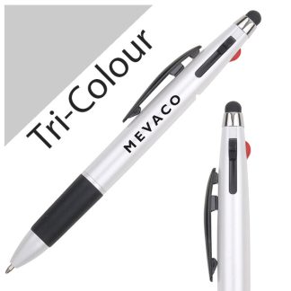 客製化帶觸控筆的三色筆 WI0180