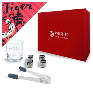 金屬冰塊配威士忌玻璃套裝
