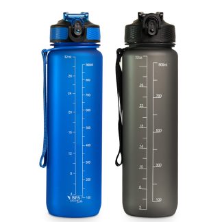 帶時間標記的水瓶 1L